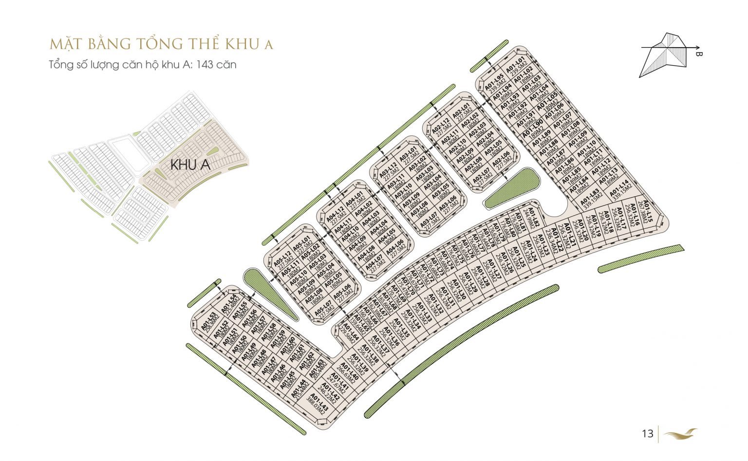 Mặt bằng An Vượng Villa 1