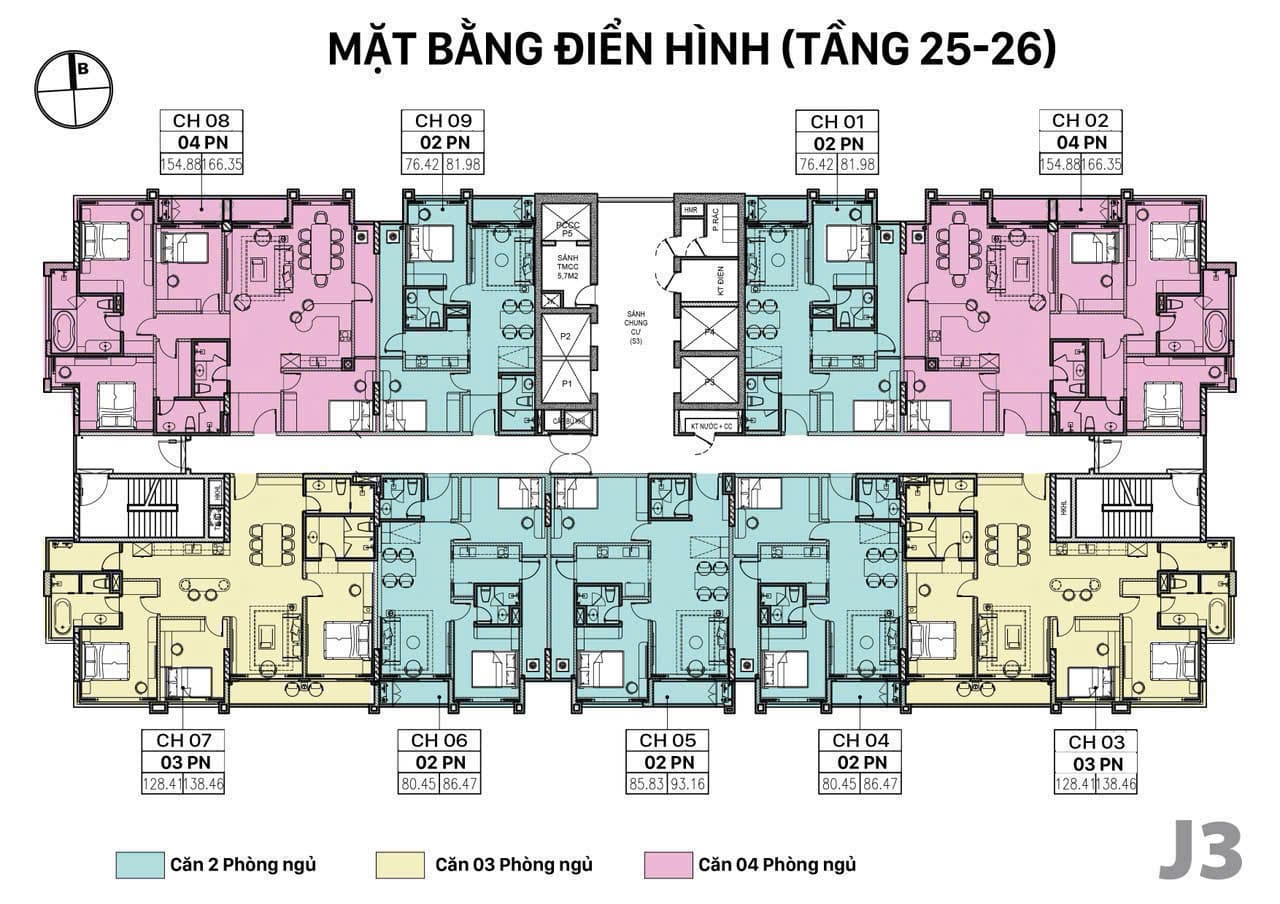 Mặt bằng Jade Square 1