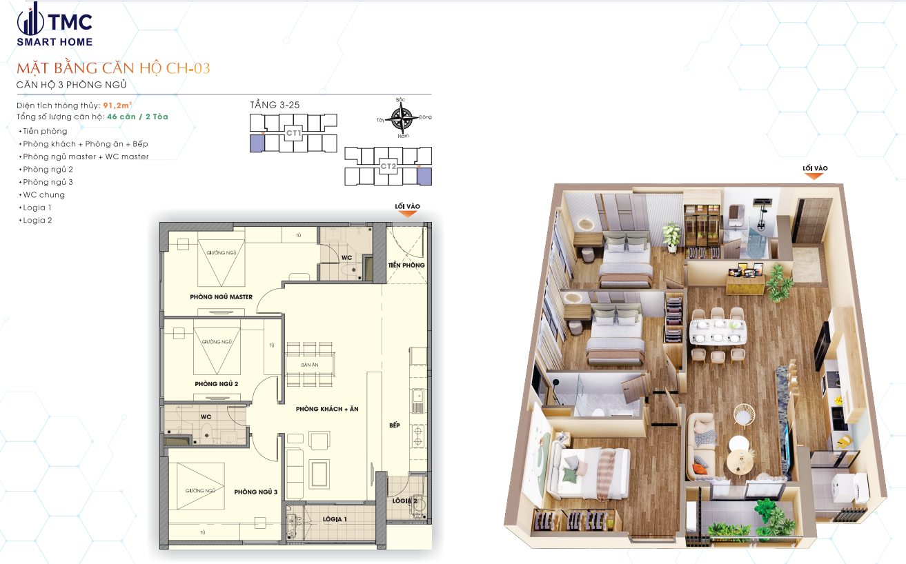 Mặt bằng TMC Smarthome 3