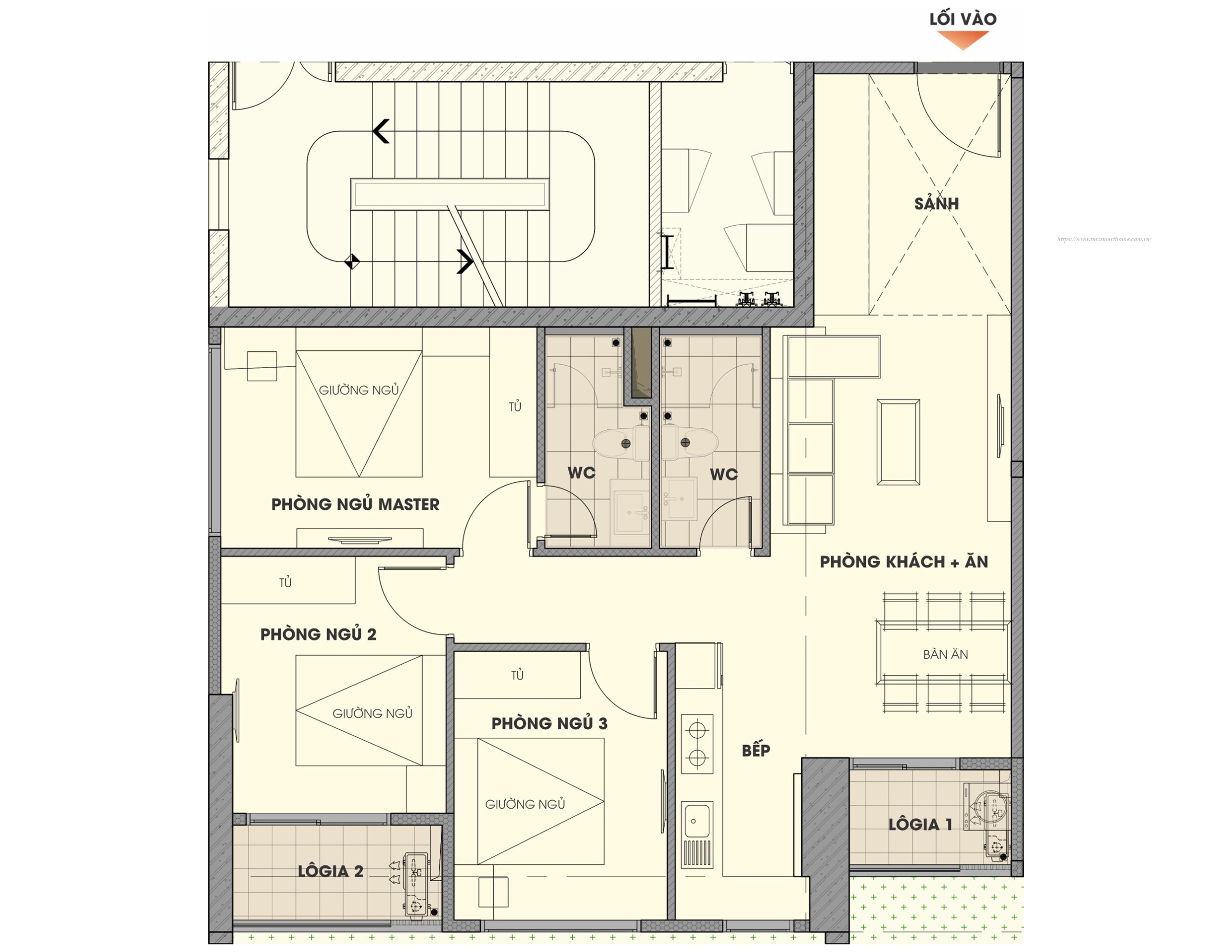 Mặt bằng TMC Smarthome 1